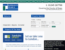 Tablet Screenshot of hawksleypearce.com